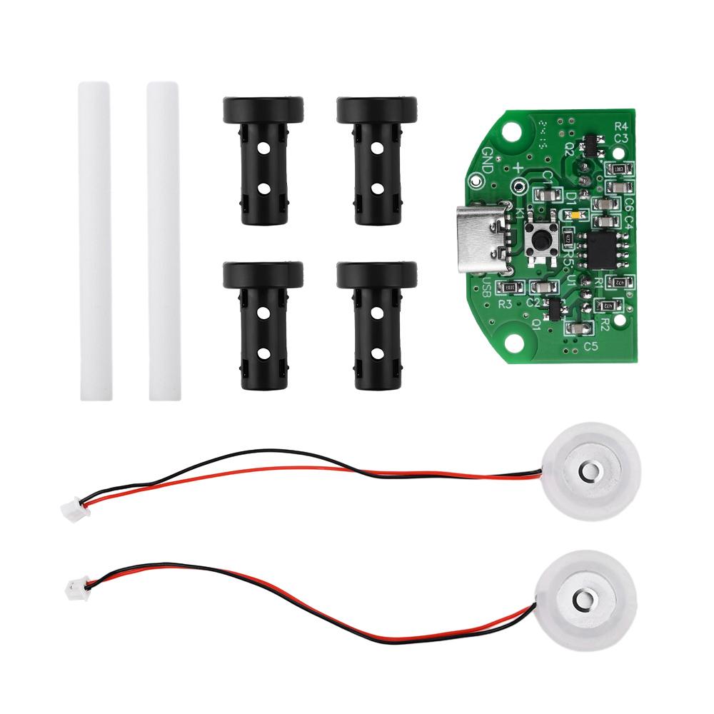 DC5V Mini Air Humidifier Spray Module Atomization Module Dual Spray with Humidifying Cotton Swab DIY Humidifier Kit Type-C