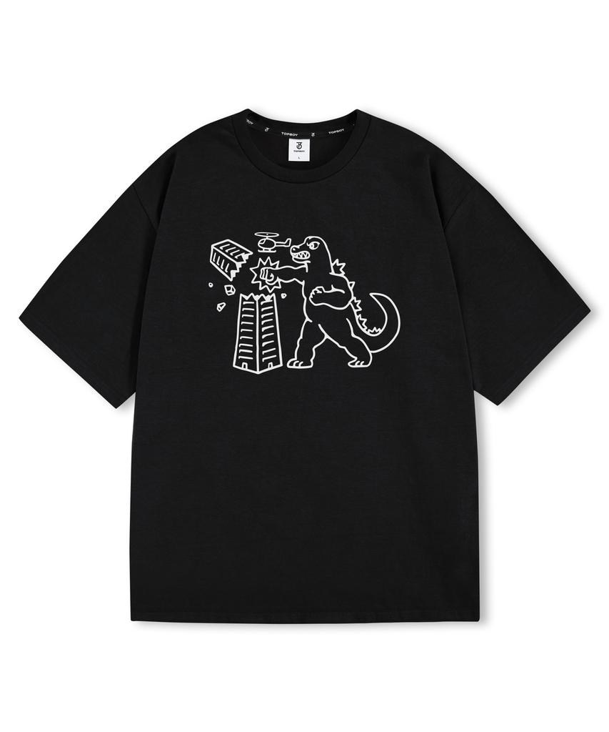 Top Boy Giant Beast Oversized Short Sleeve T-Shirt (Type B)