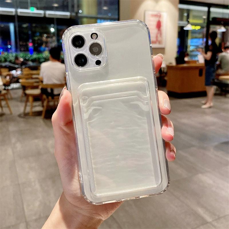 

Прозрачный чехол для телефона с карманом для карт для Redmi A1 A2 A3 7A 8 8A 9 9A 9AT 9I 9C 9T 10 10A 10C 12 12C 13 13C с карманом для фото, противоударная крышка For Redmi 7A чистый