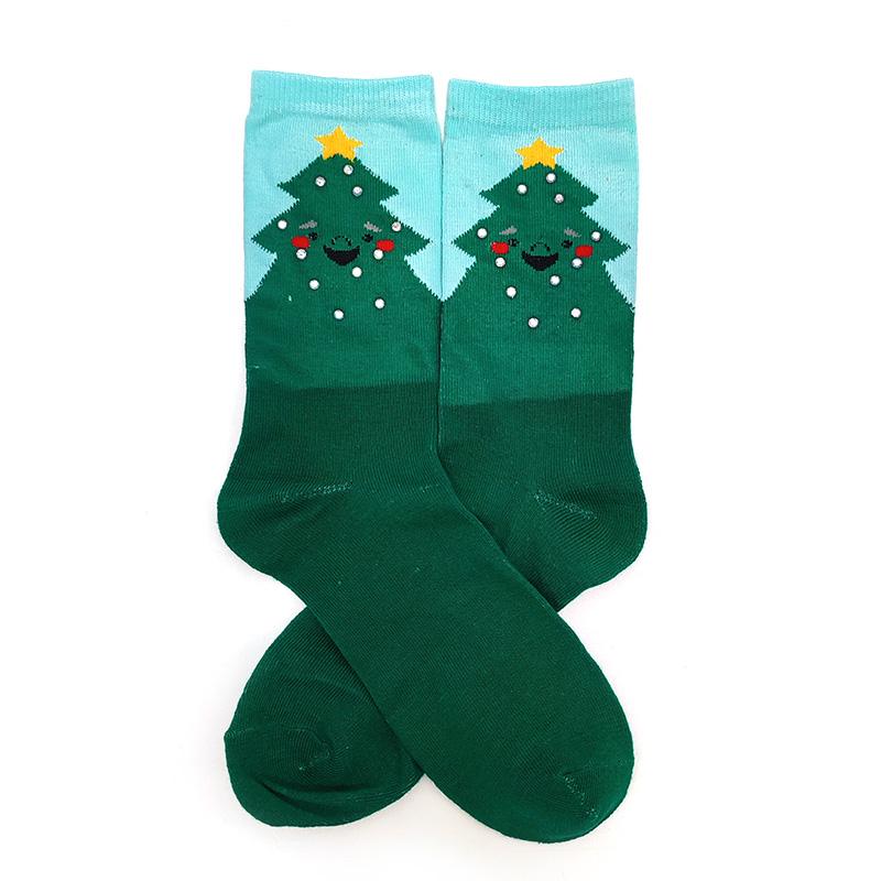 Women Socks Casual Winter Christmas Socks Thickened David's Deer Socks Cotton Cartoon Warm Lady Christmas Socks Gift Elk Socks