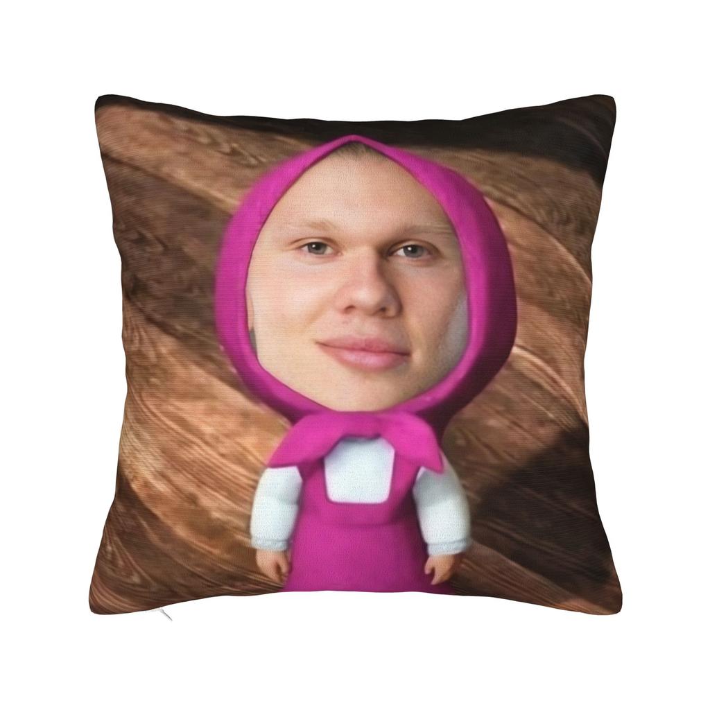 Footall The Haaland Pillow Case Comfy Pillow Cover Funny Pillowcases For Chair Sofa Home Decor
