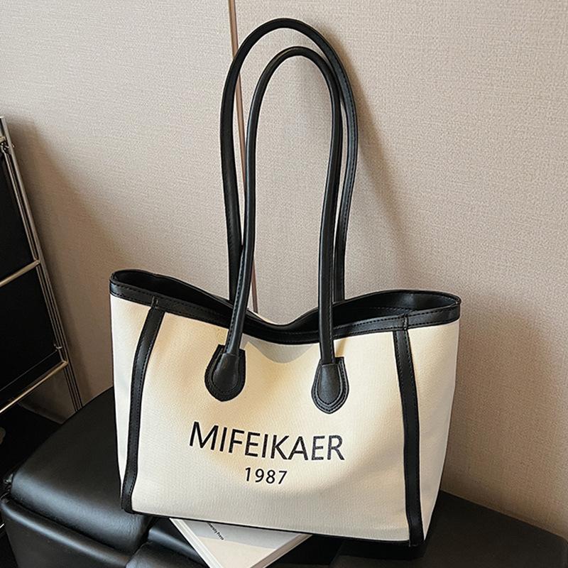 Large-capacity Commuter Tote Bag - Simple and Fashionable Single-shoulder Bag