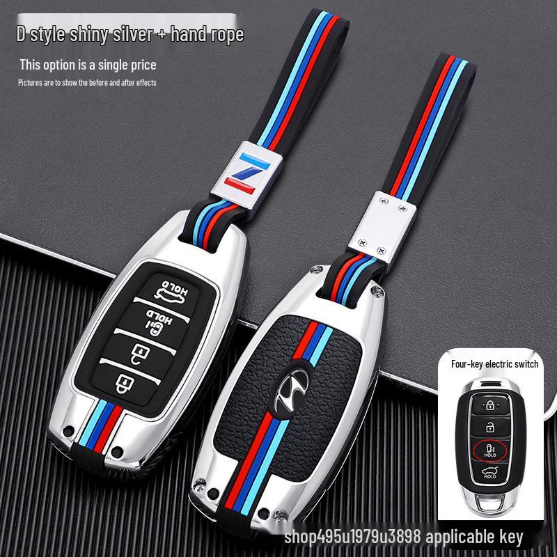 Elantra Key Case for Hyundai: Metal Shell for Mistra/Festa/ix35 Models 2022