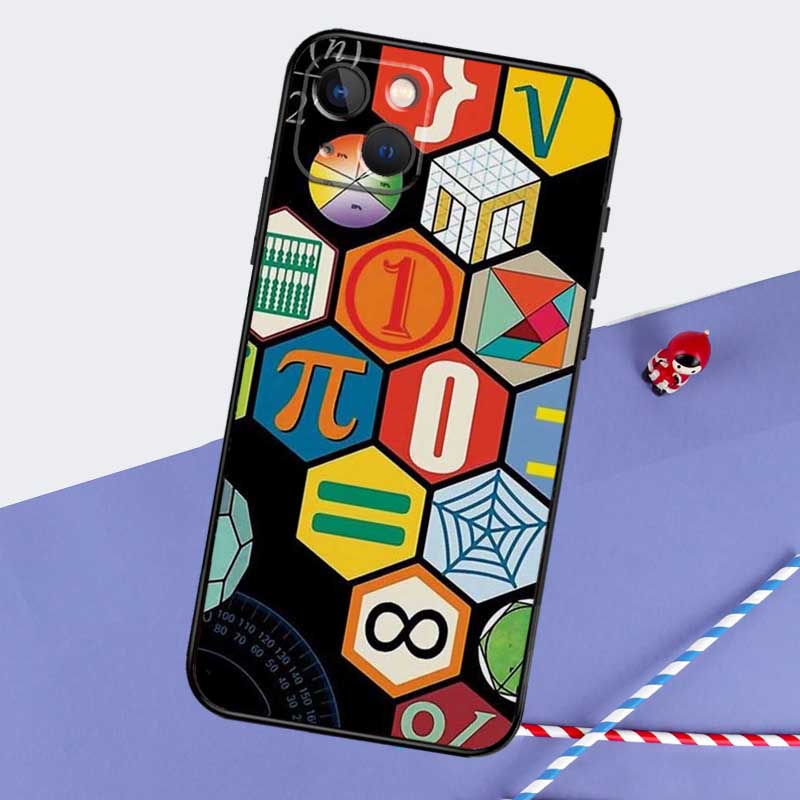 E mc2 Formula Math Funny  Science Phone Case For iPhone 16 Pro Max 12 13 Mini 11 14 15 Pro Max XR 15 16 Plus 16e Back Cover