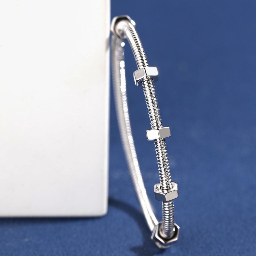 Kajia Classic Nut Bracelet White Gold Rose Gold Niche Design Non-fading Light Luxury