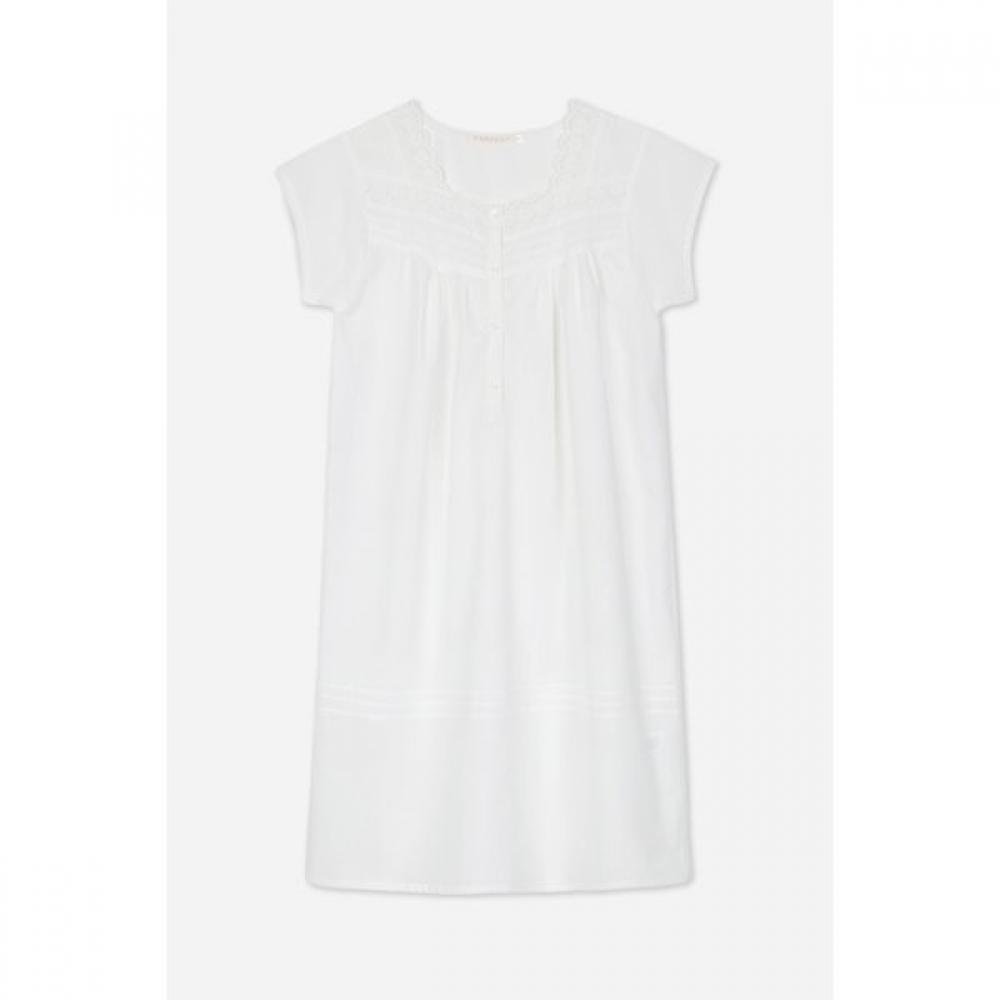 GOHUNABI Цветное платье-пижама Белое F