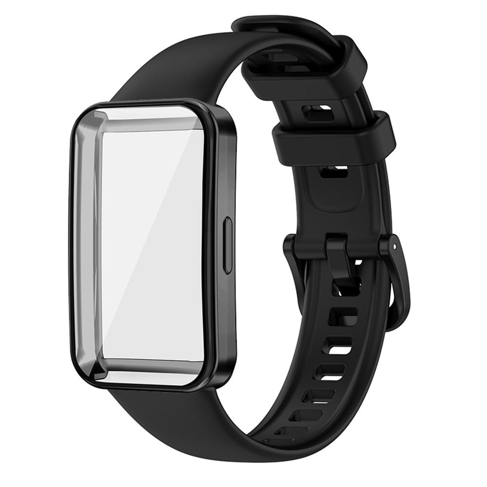 Band For Huawei Band 10 9 8 Strap Accessories Replacement Sport Bracelet Correa Huawei Band 10 9 8 Soft Case+Silicone Wristband