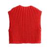 Pocket Sleeveless Knit Vest Cardigan Pocket Sleeveless Sweater Vest Cardigan