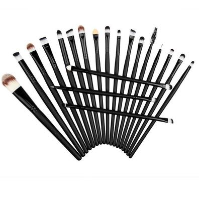 15 Adet Makyaj Göz Farı Kaş Maskara Dudak Süngeri Eyeliner Fırça Seti Kiti