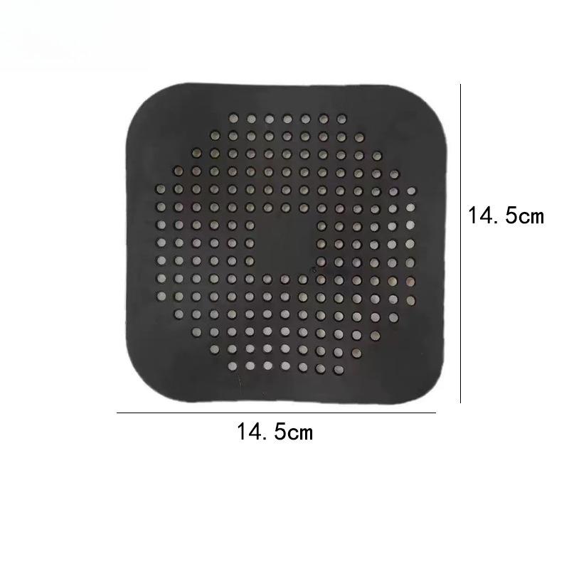 Silicone Floor Drain Mat Household Kitchen Sink Anti Clogging Filter Patch Bathroom Drain Hair Suction Cup Filter Screen Tools