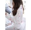White Pocket Satin Pajamas