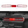 Rear Taillight Lamp Cover Trim Bezels For Dodge Challenger 2015+ Red Accessories