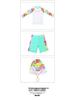 2025 Girls' Cartoon Quick-Dry Three-Piece Swimsuit Set with Sunscreen