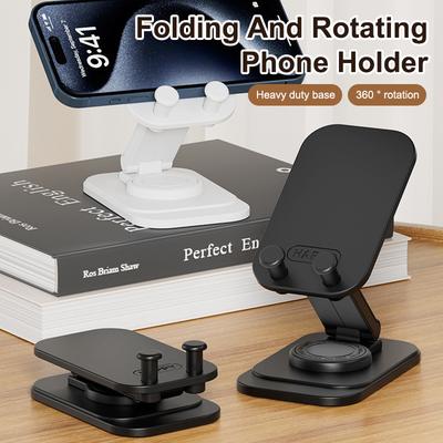 Faltbarer 360-Grad-Dreh-Desktop-Mini-Handyhalter, höhenverstellbare Handy-Tablet-Ständerhalterung für iPhone
