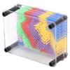 3D Pin Art Toy Colorful Plastic Pin Art Board 3D Needle Art Toy for Kids Children Gift White