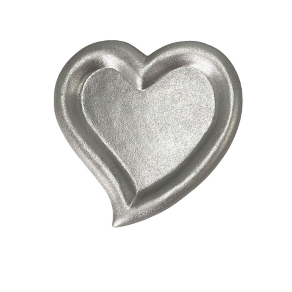 

Resin Flower Jewelry Dish Ins Jewelry Tray Holder Convenient Necklace Display Tray Craft Show silver-love heart