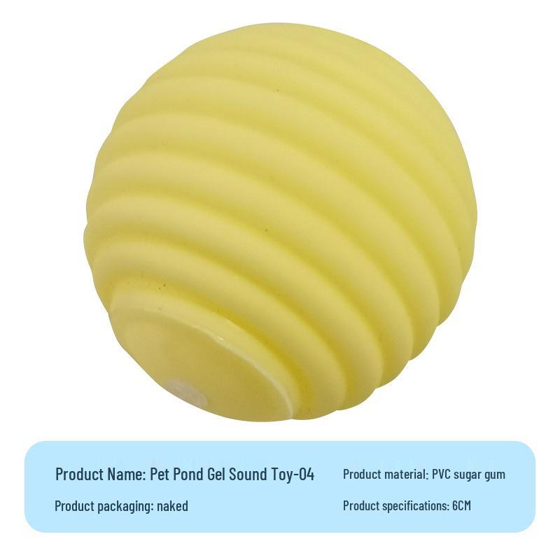 Vinyl Simulation Toy Ball for Small and Medium Dogs - Sounding Pet Ball