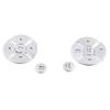 For Mercedes-Benz GLK 2009-12 Silver Aluminum Front Steering Wheel Sticker Trim