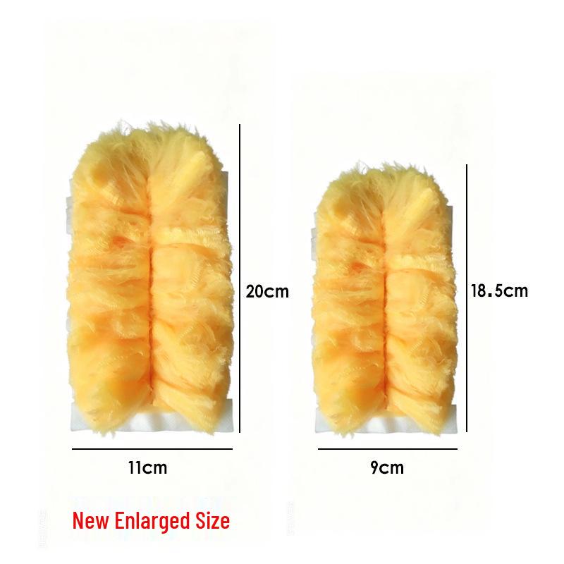 360° Double-Sided Electrostatic Duster with Replaceable Fiber Head for Gap Cleaning and Dust Adsorption