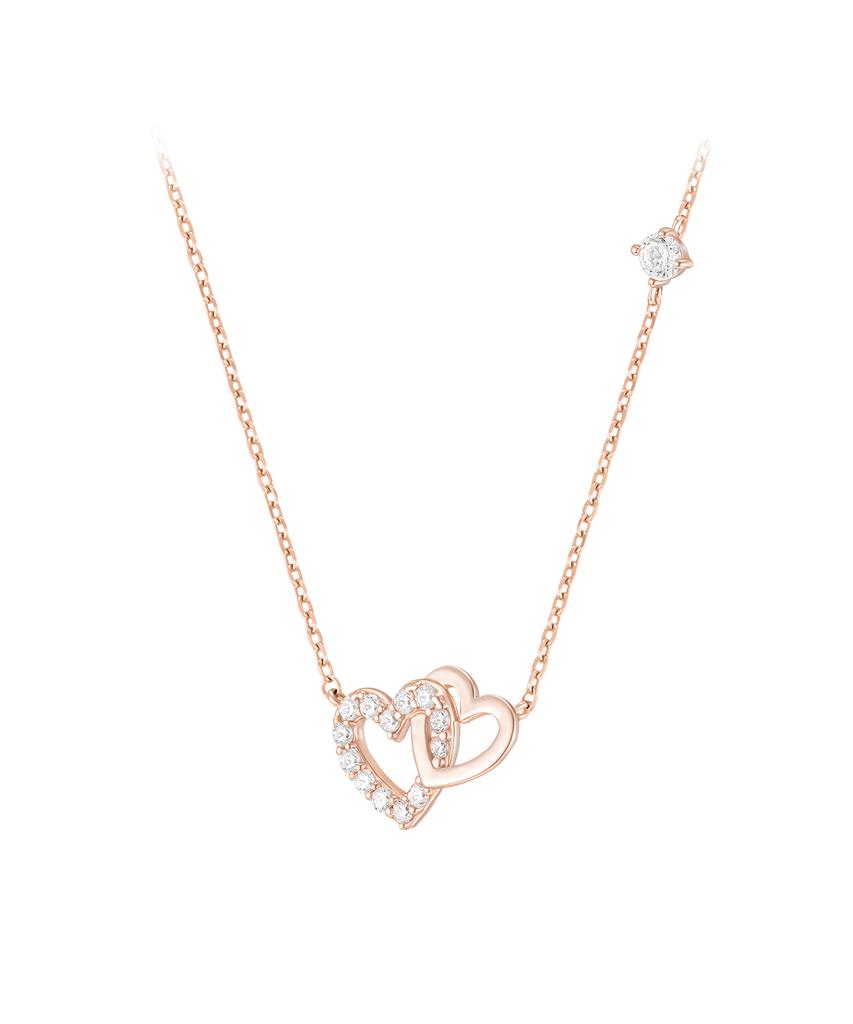 Jestina Double Heart Necklace (Jjljnq1Bs308Sr420)
