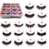 16 Style 10/50/100 Boxes Natural 3D Mink False Eyelashes Makeup Fake Eye Lashes Faux Cils Make Up Beauty Tools Wholesale