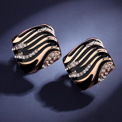 Stud Earrings High Sense Light Luxury Cold Wind Leopard Print Fashion Temperament Earrings Female Personality Cool People Niche Design Earrings