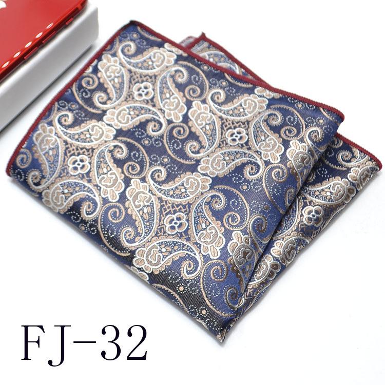 Men'S Pocket Towel Korean Version Cashew Flower Small Square Suit Handkerchief Versatile Dress 24*24Cm