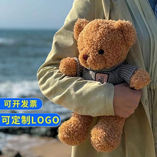 Teddy Bear Doll Dressing Bear Plush Toy Cute Stuffed Animal Holiday Gift (30cm) Suitable for Ages 6+