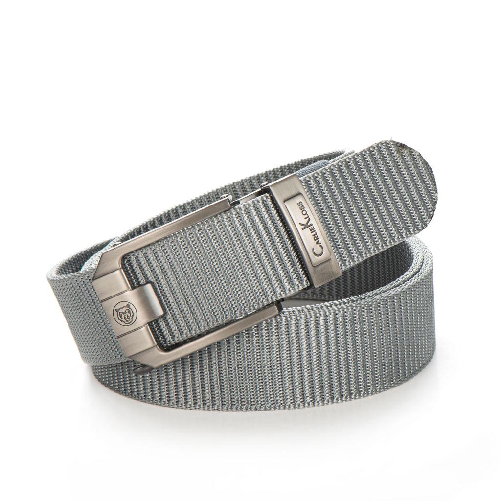 Nový bezzubý látkový pásek s automatickou přezkou Nylonový plátěný pásek pro volný čas Venkovní pásek Módní pásek