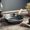 Lilang Wooden Handle Cast Iron Frying Pan