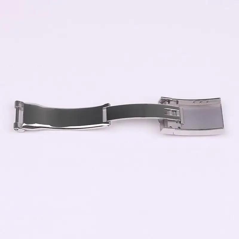 16X9MM Solid Stainless Steel Folding Buckle for Rolex Submariner Oysterflex Daytona GMT Watch Band Strap Deployment Clasp