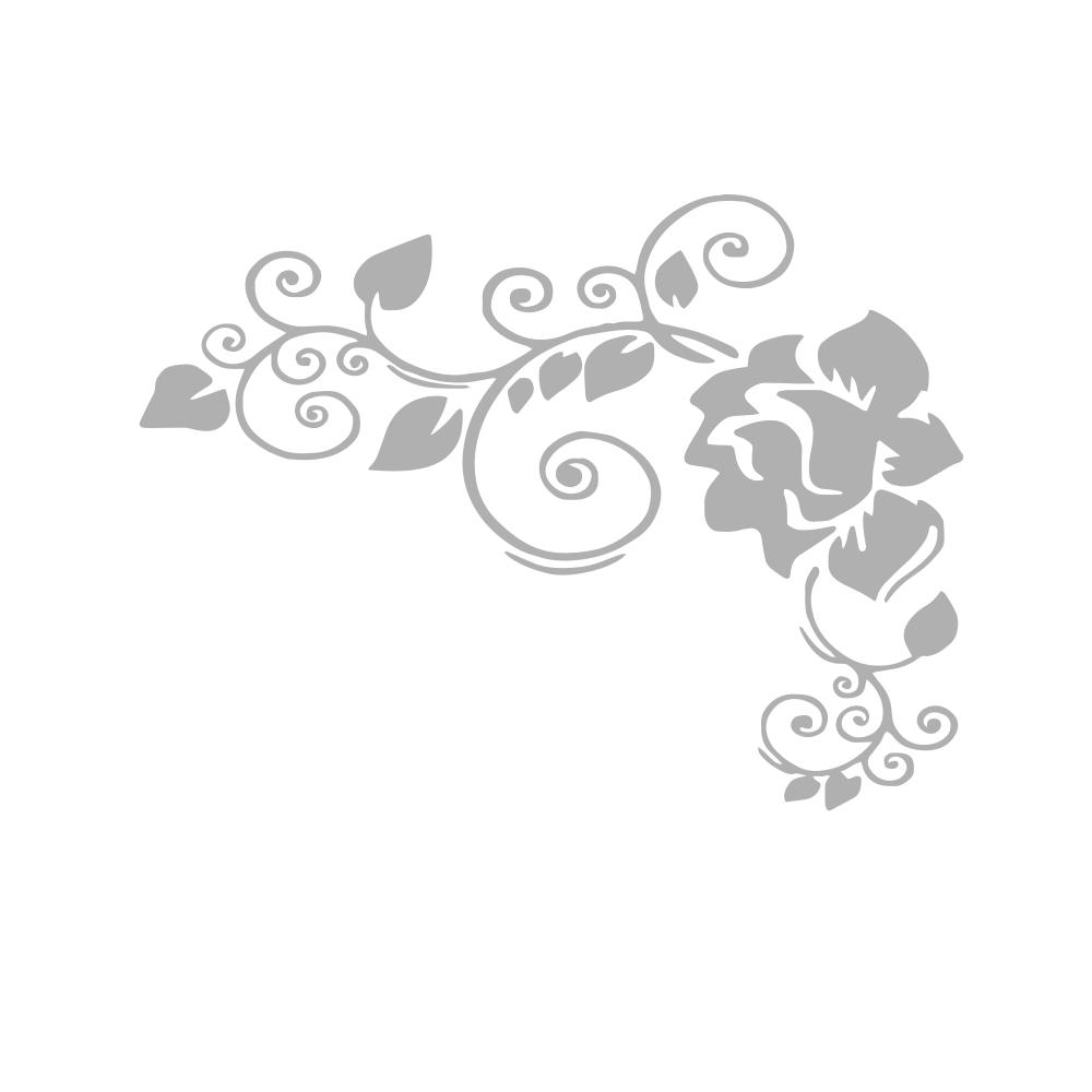 

LYKX Art Design Flowers Car Stickers and Decals Aut Both Body Wrap Vinyl Film Automobiles Products Decoration Cars Accessories 16CM X 12CM срібний