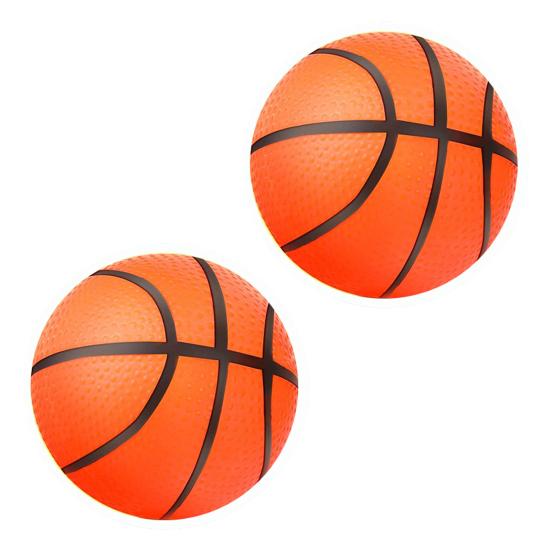 

2Pcs Decompression Toy Stress Relief Ball 6cm Palm Size Slow Rebound Basketball Soft