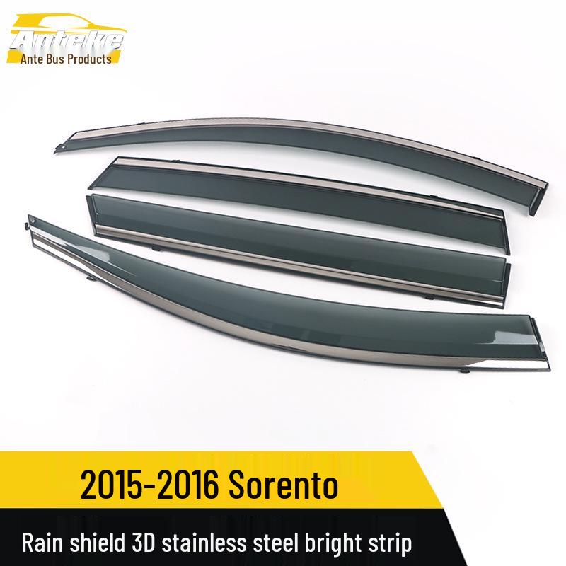 15-16 Sorento Rain Deflector 3D Stainless Steel Trim Sticker