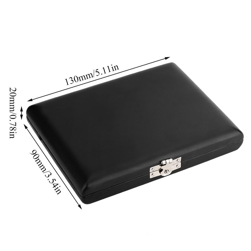 Black wooden saxophone and clarinet reed case for 6 saxophones