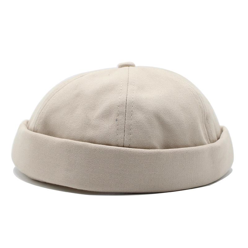 Ins Solid Color Light Board Landlord Hat Men'S Street Trend Melon Fur Hat Women'S Spring And Summer Cotton Retro Yuppie Hat
