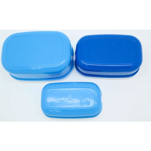 OSK Thomas the Tank Engine Lunch Box, Set of 3 Self-Sealing Containers (180ml/300ml/480ml), Compact Storage, Nesting Design, Made In Japan, SP-31