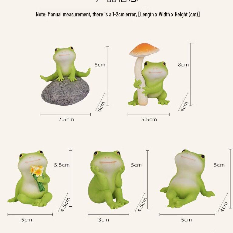 Charmantes kleiner Frosch Harz Blumentopf & Wasserspiel für Gartengestaltung.