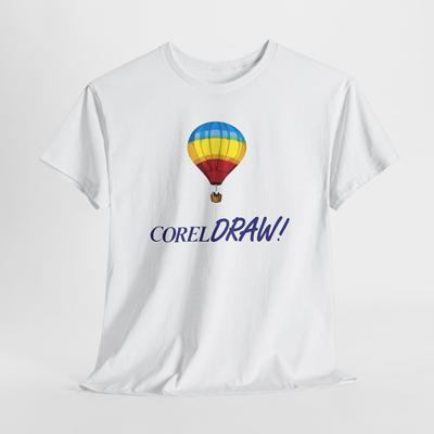 Geek del Computer, Graphic Designer Coreldraw Maglietta Grafica Top Tee, Maglietta Mongolfiera