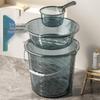 Transparent Thickened Bucket & Basin Set with Scoop