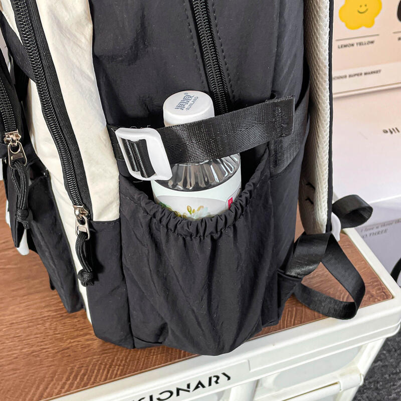 College Rucksack Damen Schultasche Große Kapazität Farbkontrast Rucksack