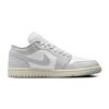 Jordan Air Jordan 1 Vintage Basketball Shoes Women's Low top Gray/White DC0774-103(Team56-)
