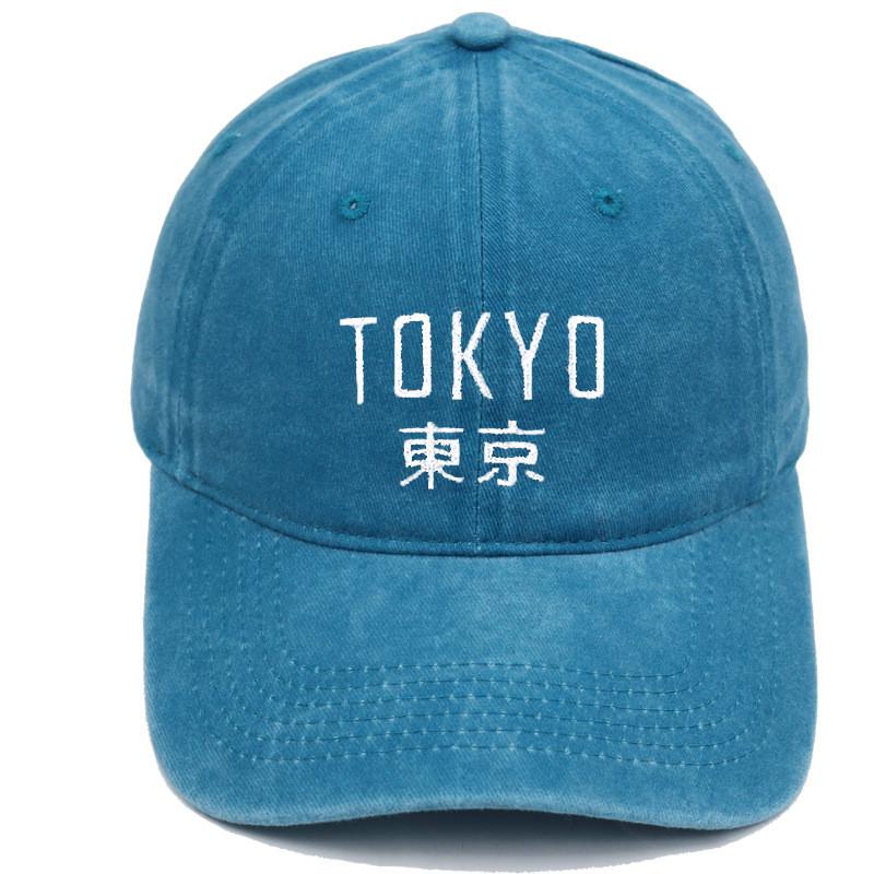 Vintage Water Wash Cotton Baseball Cap With Embroidered Letters For Outdoor Sun Protection