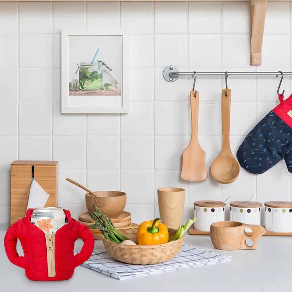 Měkký miniplášť může zakrýt láhev na pití Hrnky na kávu Rukáv Zábal na nápoje Potřeby pro domácnost Řemesla Dekorace Přizpůsobené