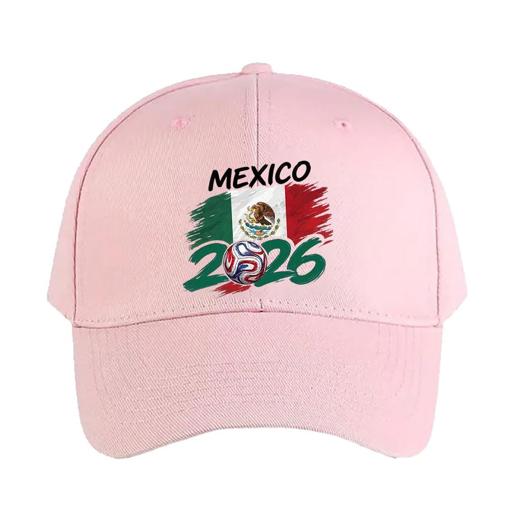 Mexico Flag Football FanSoccer Cap Summer Woman Man Adult Hat Casual Adjustable Funny Dad Printed Baseball Caps
