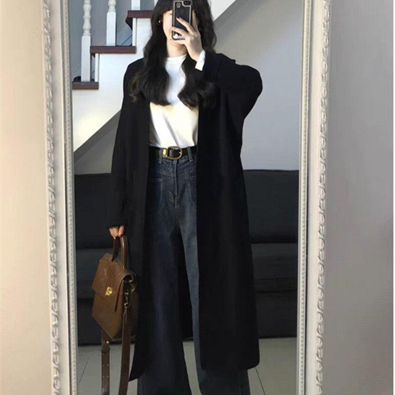 Petite-Friendly Hepburn Style Wool Coat - Mid-Length Women's Overcoat for Autumn/Winter 2025, New Korean Style