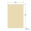 Takasho Cool 2 x Polyethylene Shape Memory Sunshade Shade, Beige, 3m, CSP, Foam, [2-Year Warranty], Awning, CSP-W30BE2