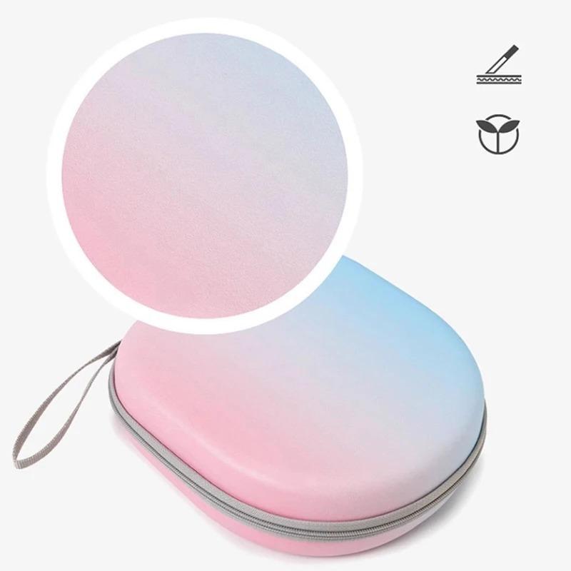Headphone Storage Bag Gradient Color Headset Case EVA PU Shockproof Waterproof Protective Cover Carrying Box