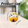 Kleine Keramik Daruma Puppe Japanische Kunst Skulptur Sammlerstück Tischmittelstück Dharma Dekoration