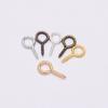 100-200Pcs Tiny Mini Eye Pins Screw Clasps Gold Connector Pendants Threaded Hooks For DIY Jewelry Making Findings Accessoies
